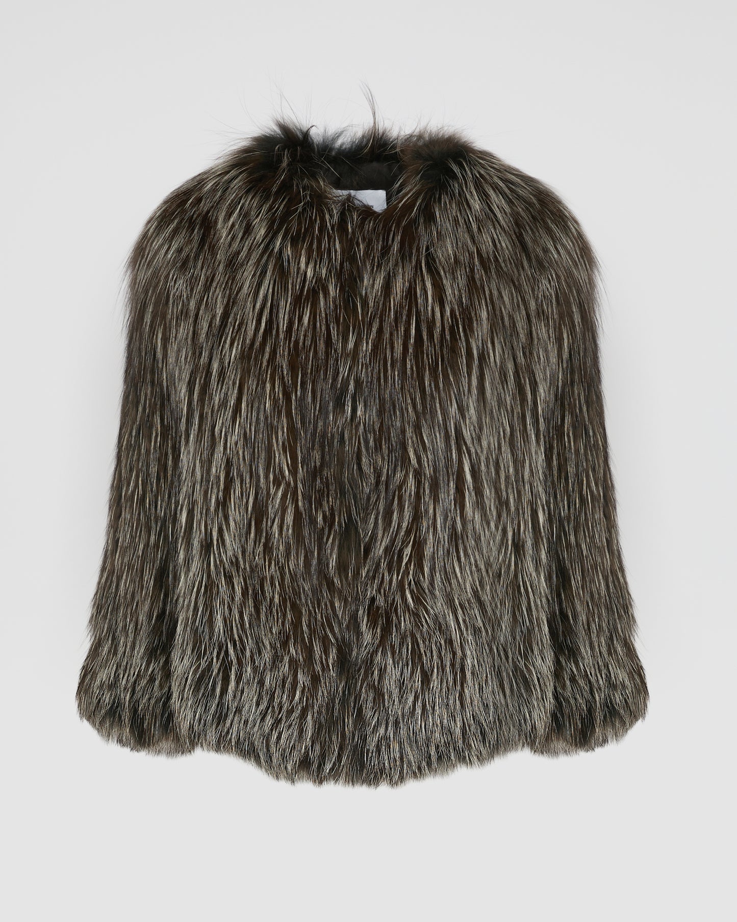 Knitted fox fur jacket