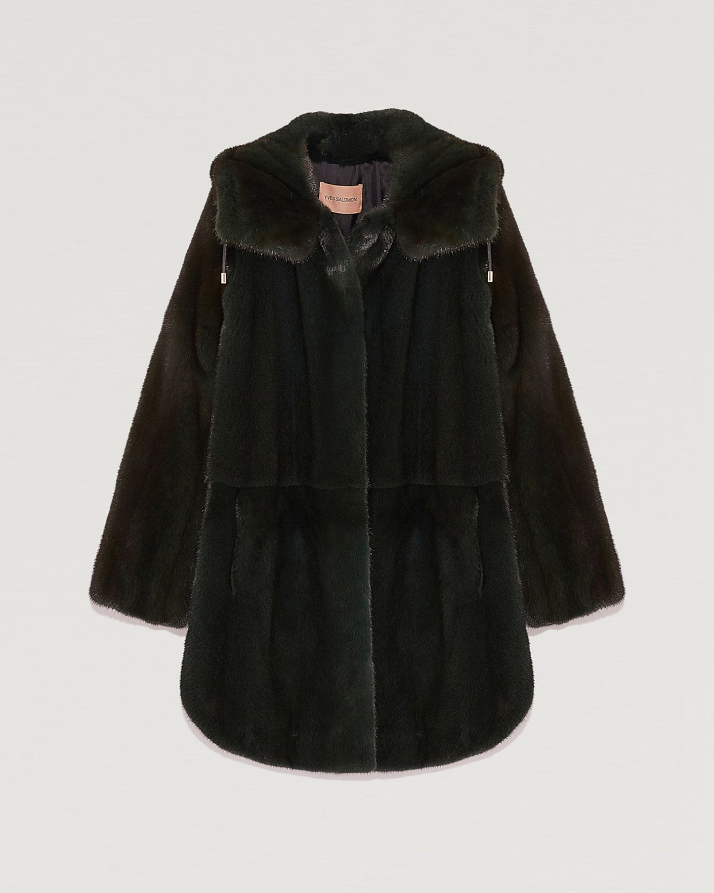Hooded Oversized Mink Coat -Yves Salomon