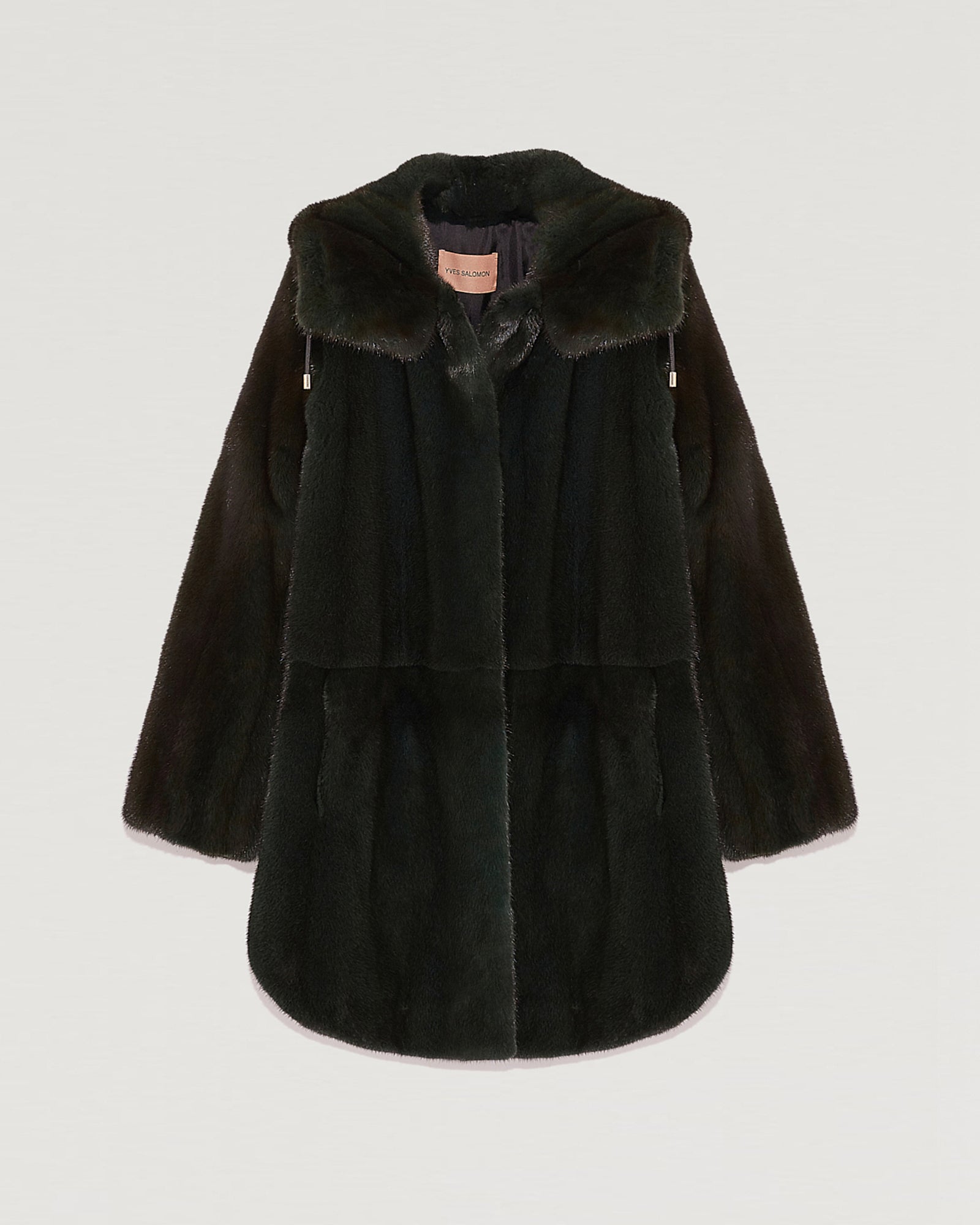 Hooded Oversized Mink Coat -Yves Salomon