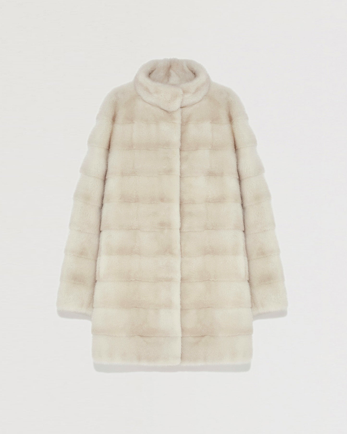 Mink long jacket with collar -Yves Salomon