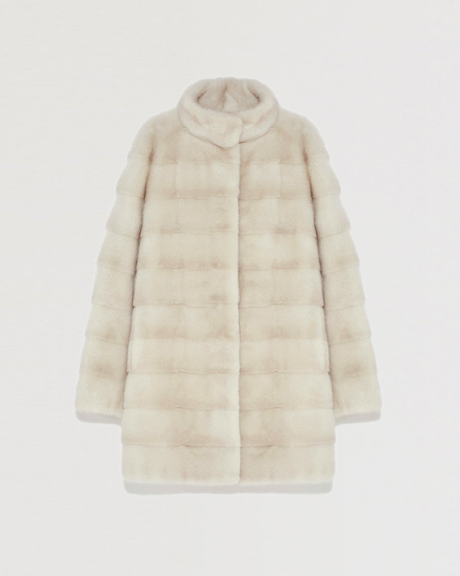 Mink long jacket with collar -Yves Salomon