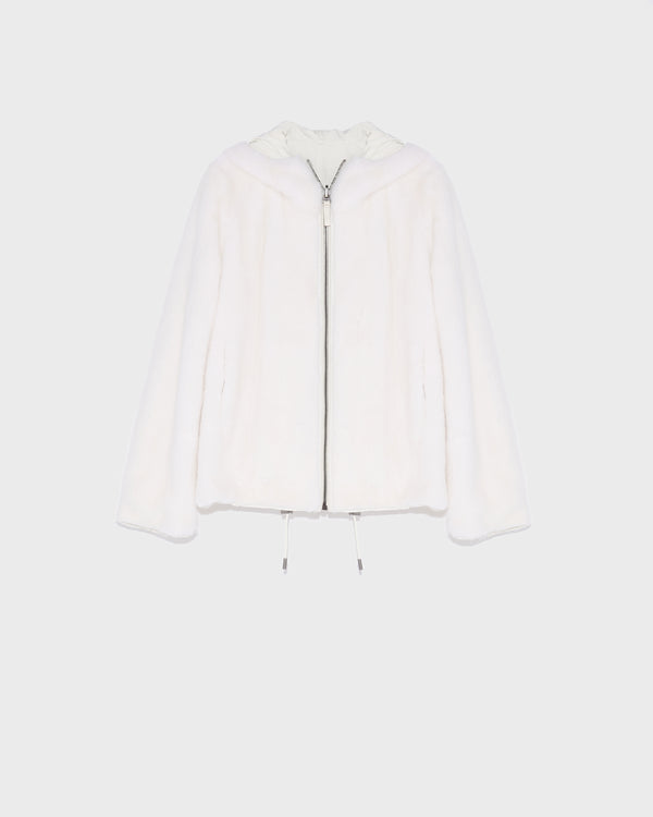 Reversible mink hooded jacket-Yves Salomon-Winter sale & boxing day