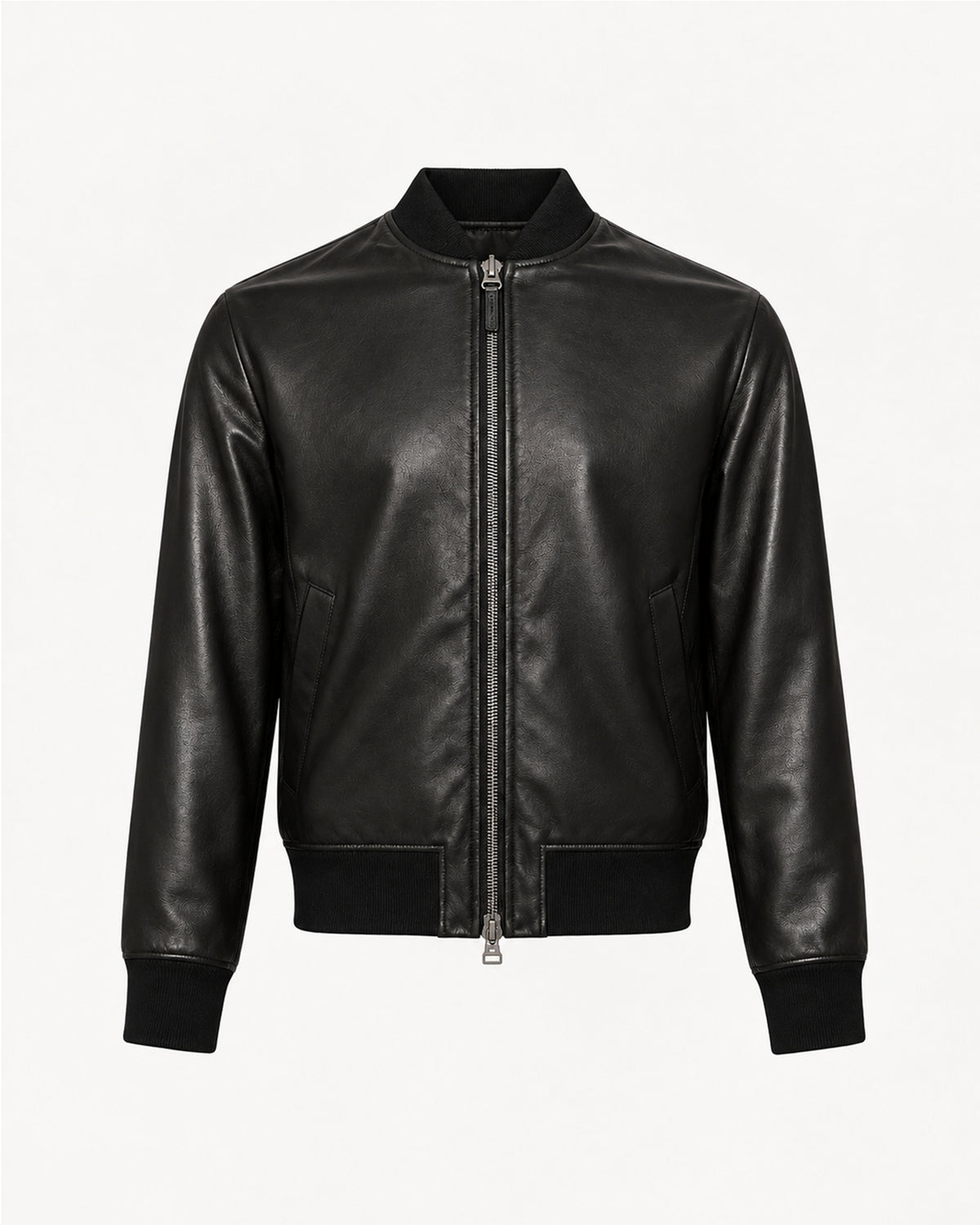 Ultra fine premium calf leather varsity jacket.