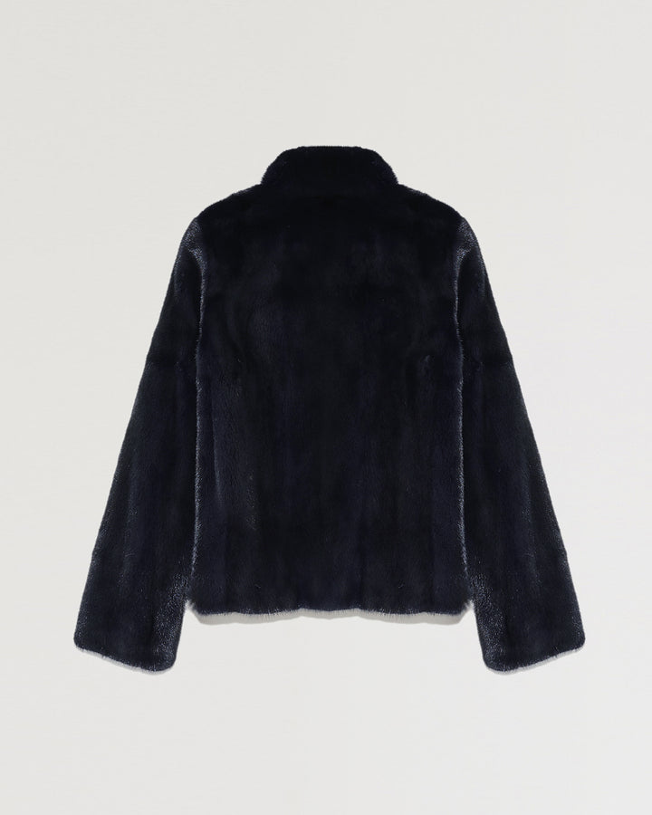 Short mink fur jacket-Yves Salomon-Winter sale & boxing day