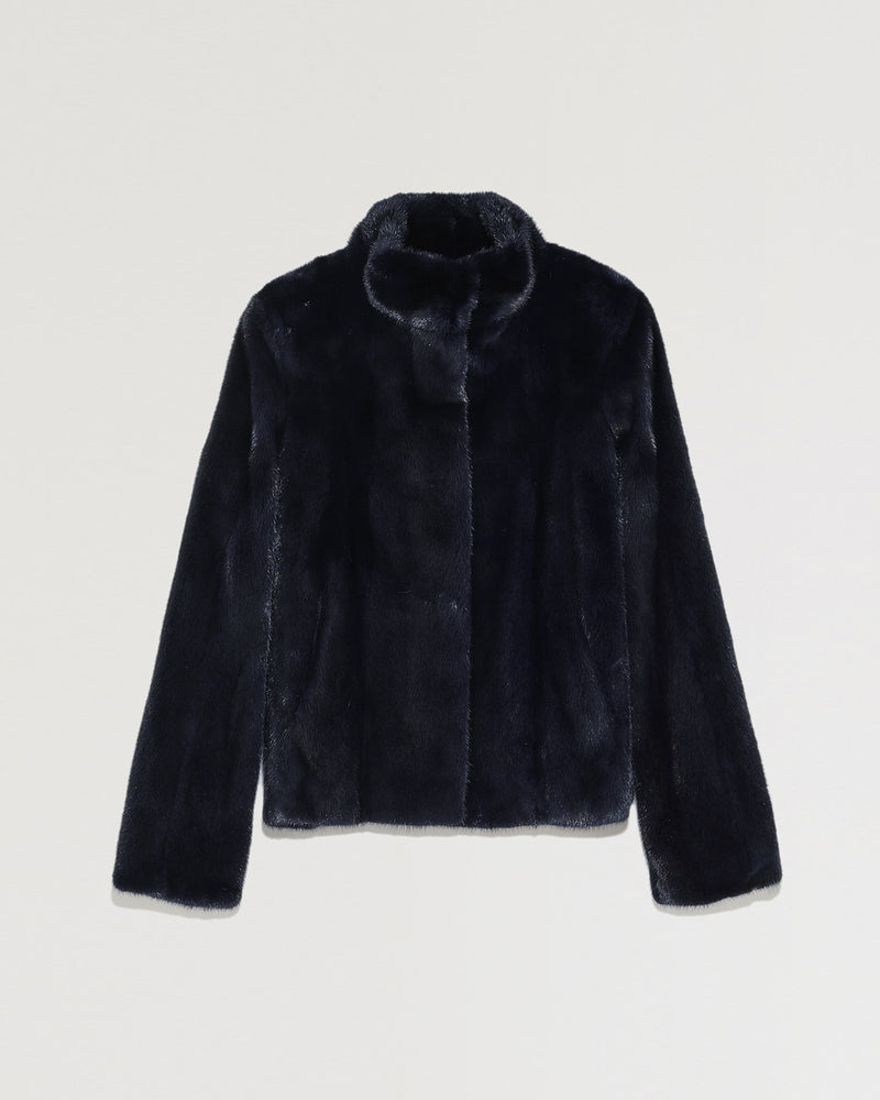 Short mink fur jacket-Yves Salomon-Winter sale & boxing day