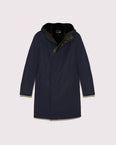 Hooded Coat In waterproof Gabardine And Mink fur