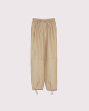 Lamb leather joggers