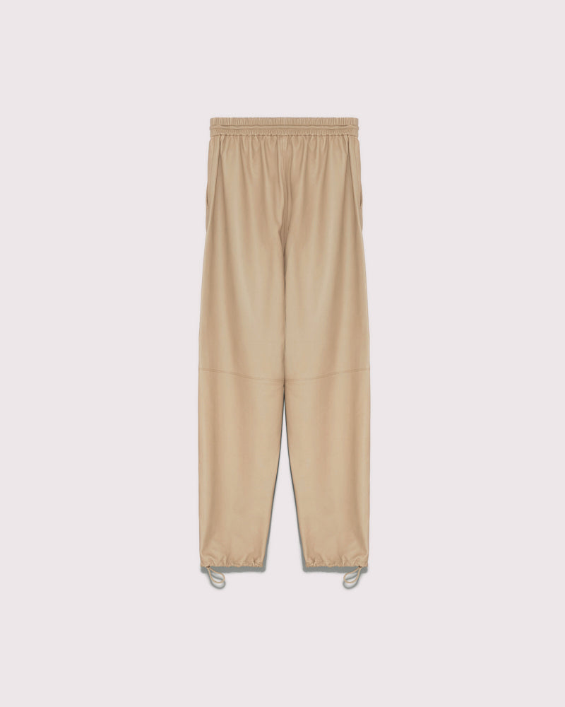 Lamb leather joggers