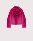 Short jacket in merino lambskin