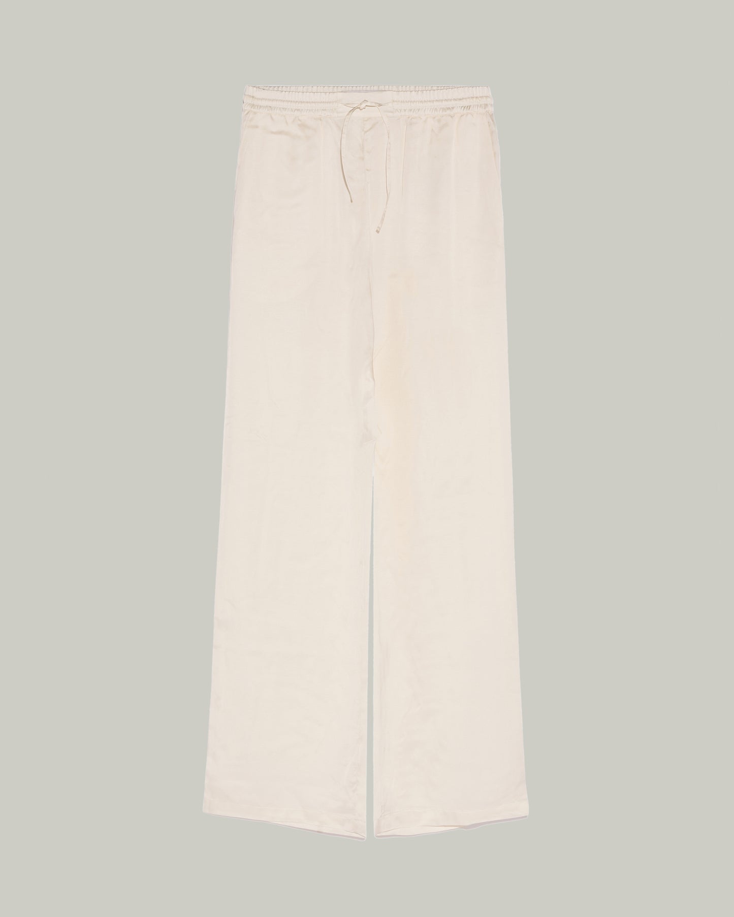 Straight trousers in silk satin blend -Yves Salomon