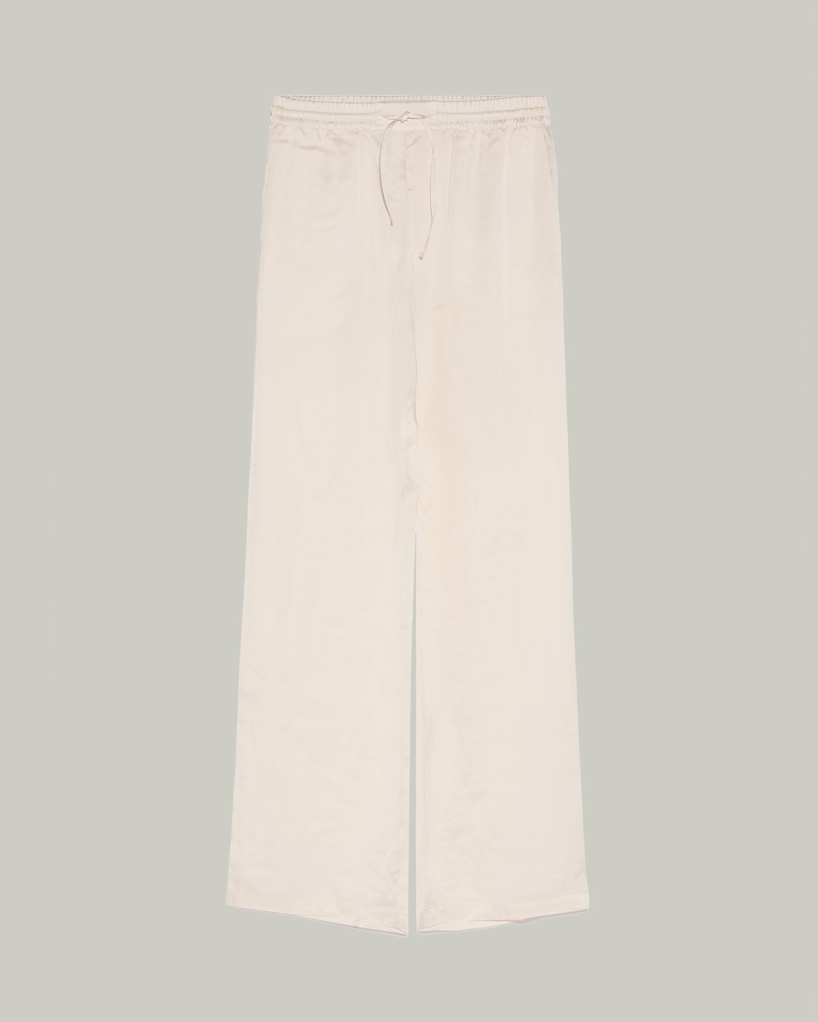 Straight trousers in silk satin blend -Yves Salomon