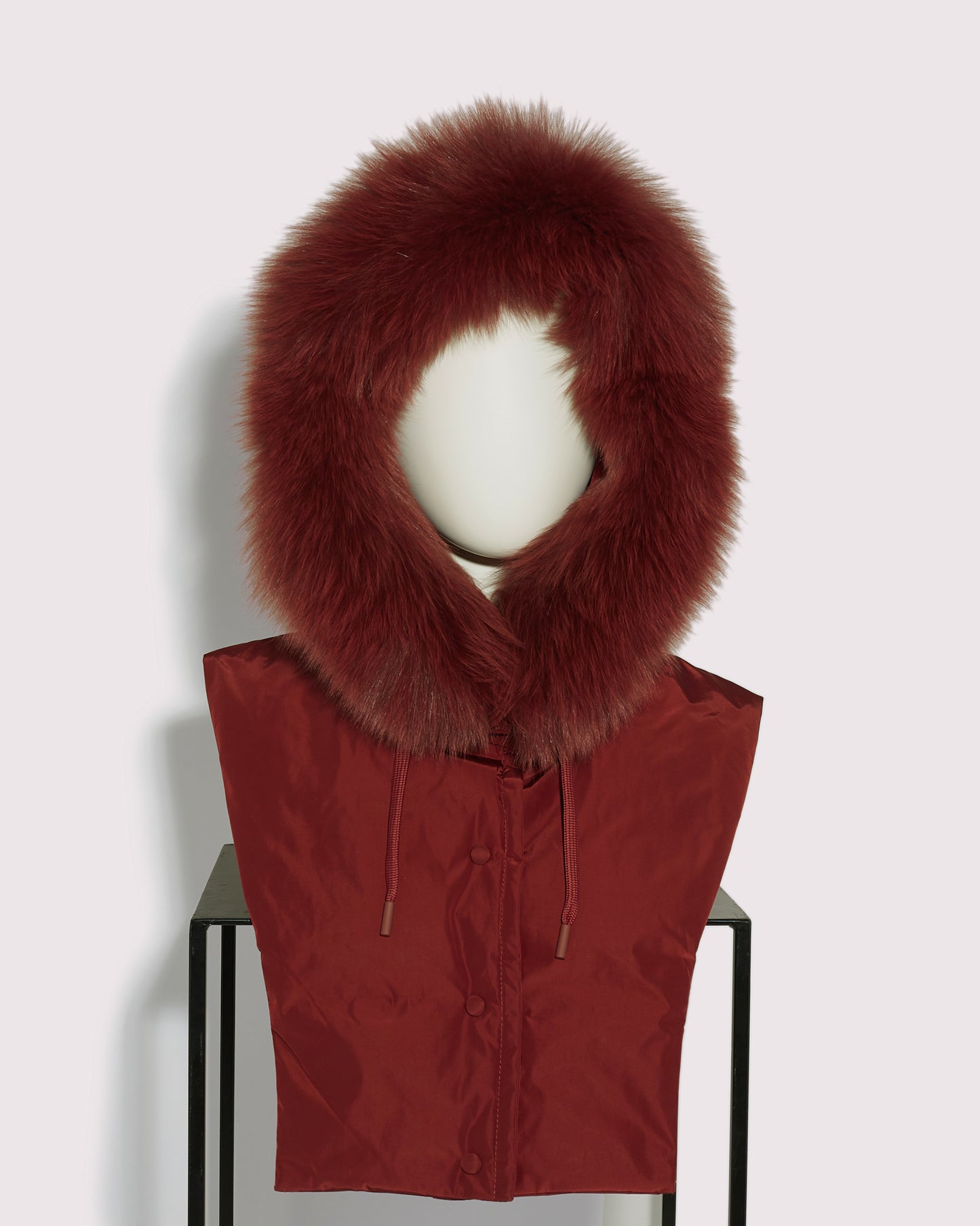 Black Friday 2025- Hooded dickey in quilted technical fabric and fox fur -Yves Salomon