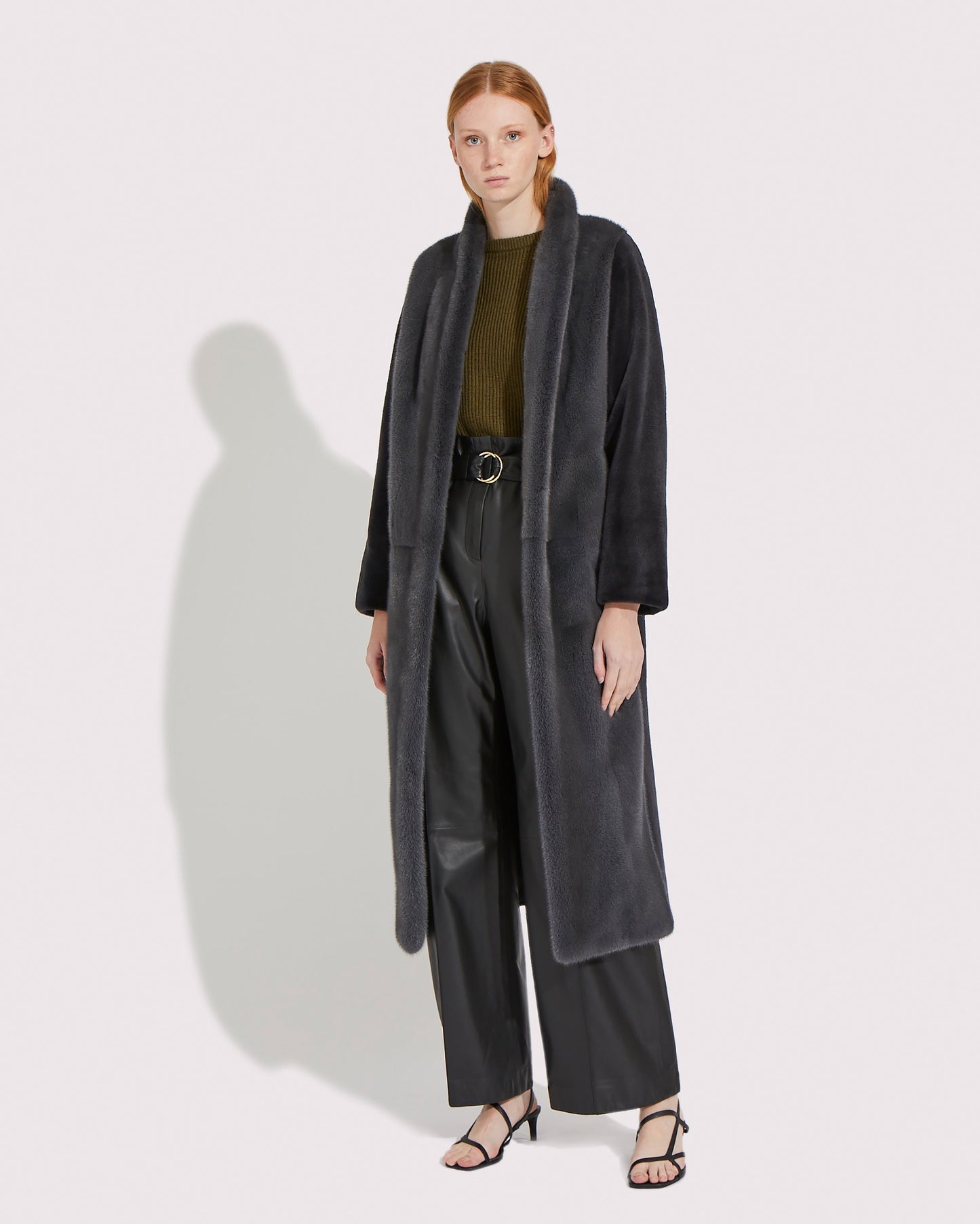 Long mink coat -Yves Salomon