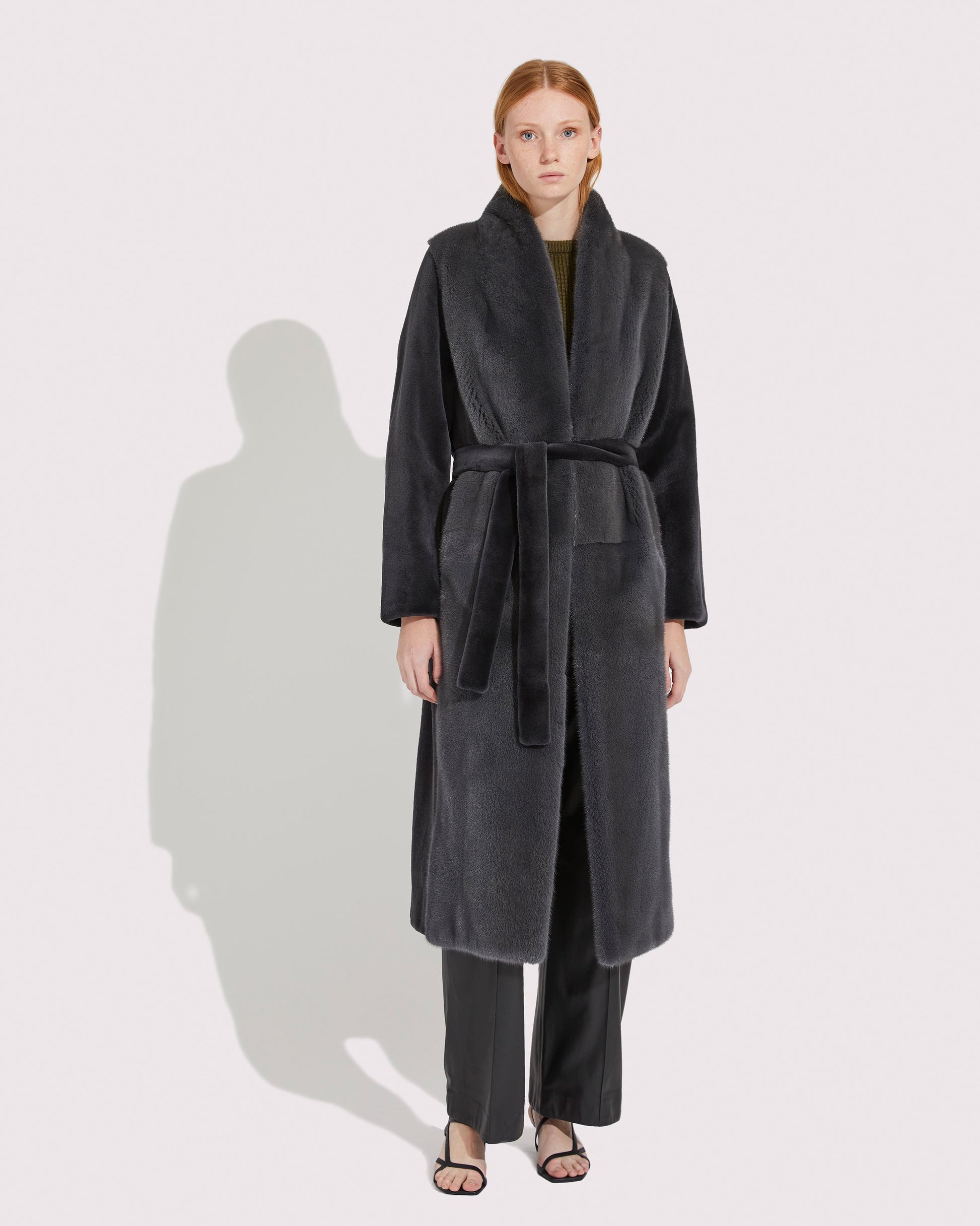 Long mink coat -Yves Salomon