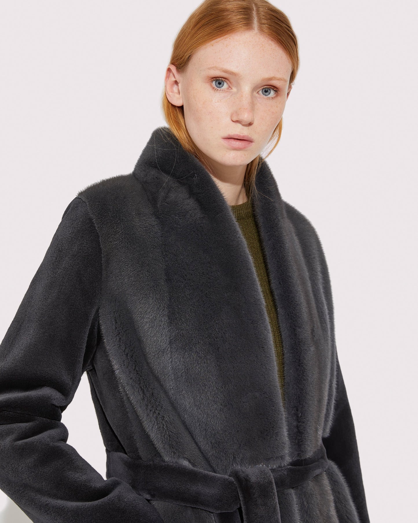 Long mink coat -Yves Salomon