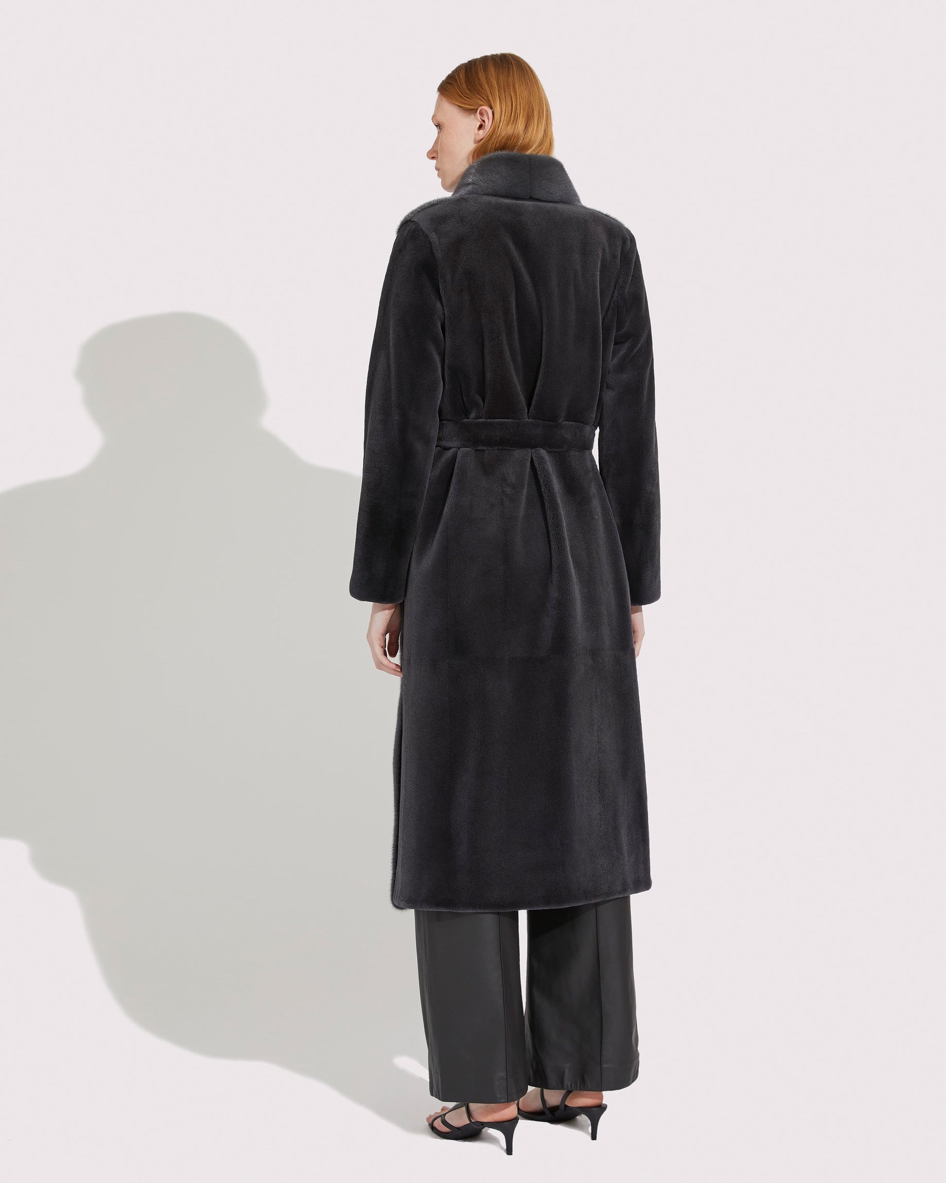 Long mink coat -Yves Salomon